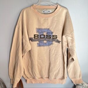 BOSS Vintage Crewneck Long Sleeve Sweater Pull On Top